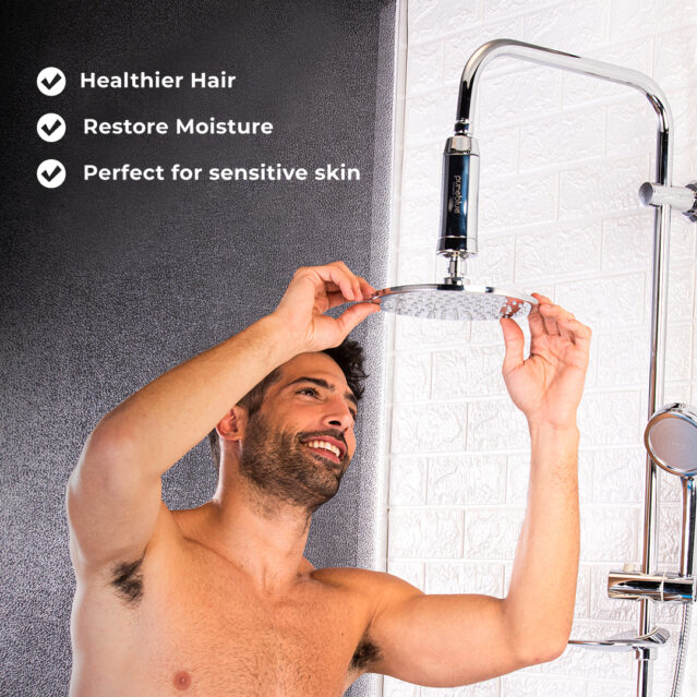 Pure Blue Shower Filter – Remove Chlorine & Tackle Hard Water