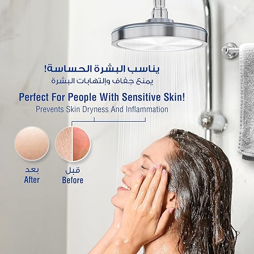 blu Ionic Shower Head and Shower Filter - Rain Shower