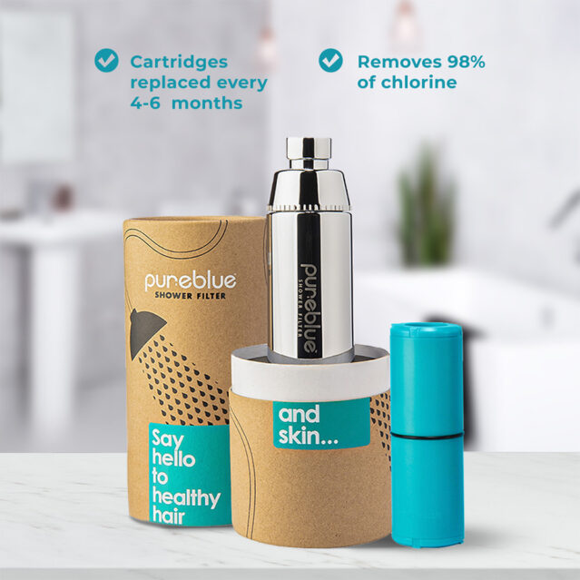 Pure Blue Shower Filter – Remove Chlorine & Tackle Hard Water